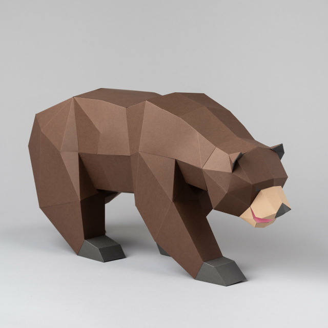 brown bear3d papercraft